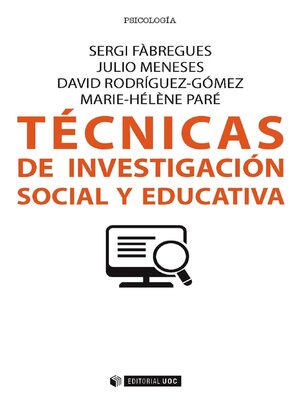 cover image of Técnicas de investigación social y educativa